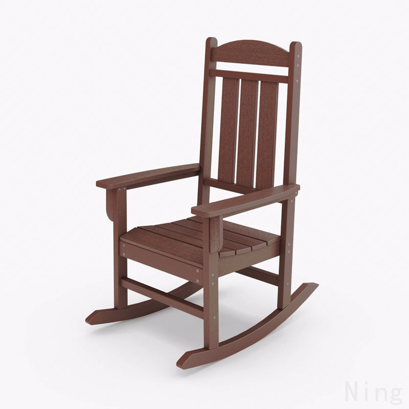 Chaise berçante traditionnelle Pecan, Brun