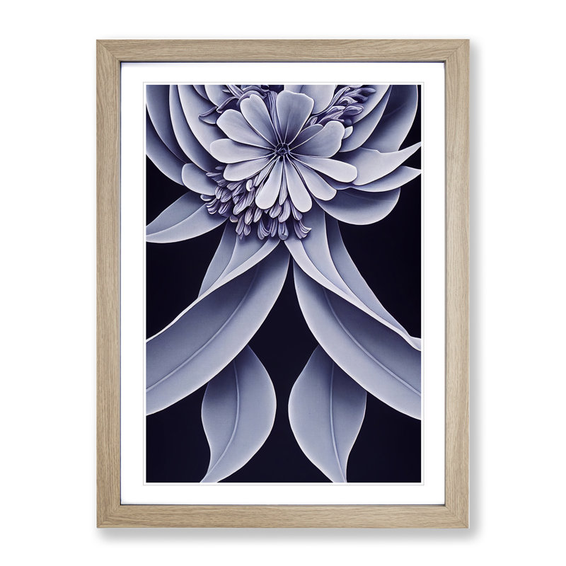 The Dignified Flower - Framed Print, Oak Framed, 64cm H x 46cm W x 2cm D