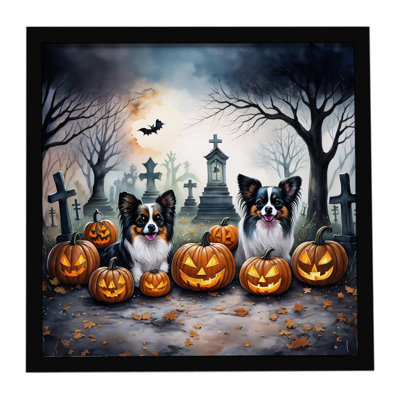 «Papillon Spooky Halloween», reproduction d'art encadrée