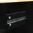 Kitchen Island With Drop Table And Adjustable Shelving, Black Design & Cabinet Storage. Black, 5-Wheeled For Mobility, Dinning Room-1637055706