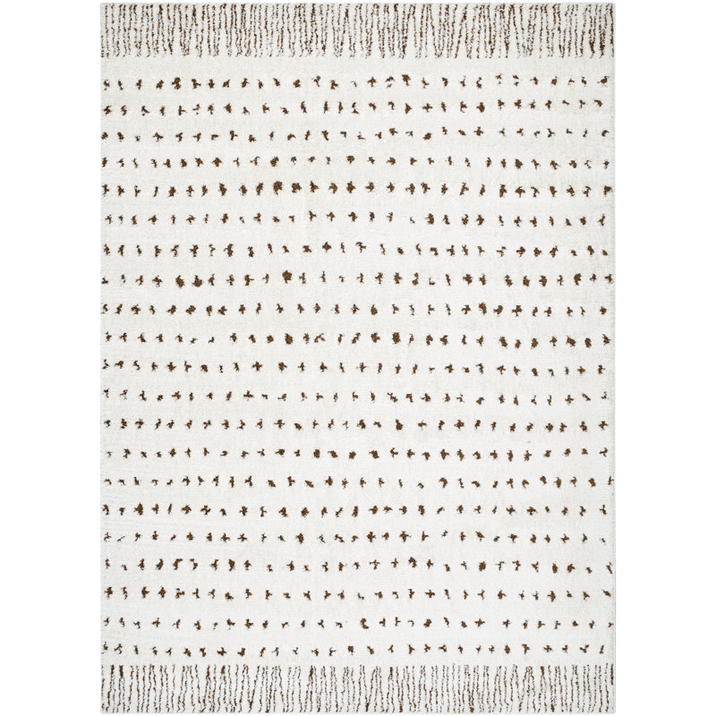 Tapis tissé à la machine Freud, Rectangle 6 pi 7 po x 9 pi