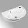 The Renovators Supply Inc. 10.5'' White Vitreous China Oval Bathroom Sink with Faucet and Overflow