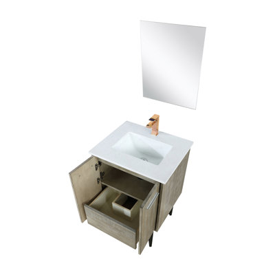 Ensemble de miroir de meuble-lavabo simple l 24 po x P 20 po Lancy