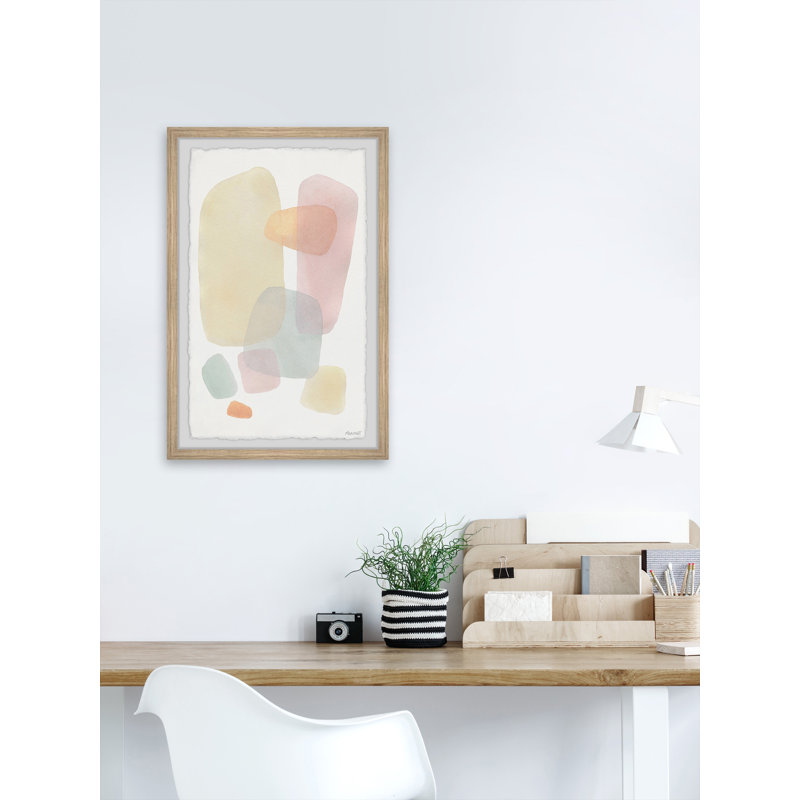 Colourful Stones - Single Picture Frame Painting, 61 cm H x 41 cm W x 3.81 cm D