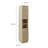 Render Tall Narrow Faux Travertine Linen Storage Cabinet In Travertine