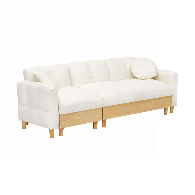 Sofa with Drawer, Beige