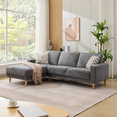 Canapé modulaire rembourré 2 pièces en L 84 po 2 pièces