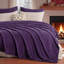 Couverture en flanelle brossée pourpre grand-116843129-116843132