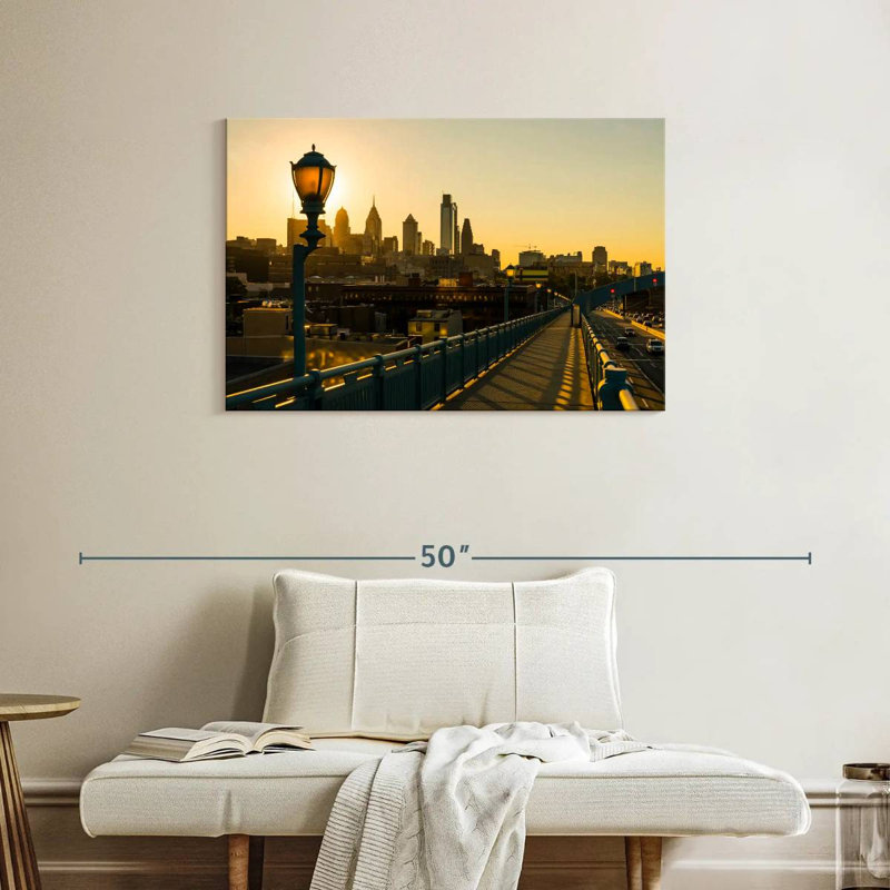 Sir Sir, Philadelphie, pont Franklin, H 24 po x l 36 po
