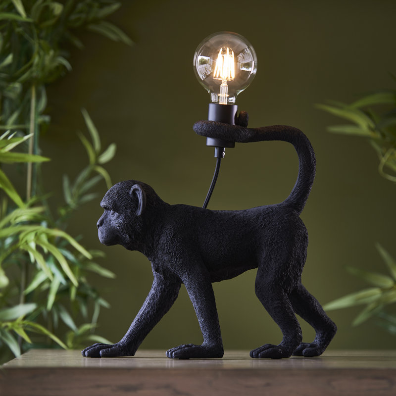 Bre Resin Novelty Lamp, Matt Black