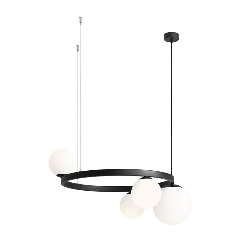 4 - Light Black Geometric Pendant