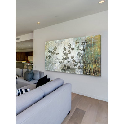 « silver troupeau » par tracy silva barbosa, reproduction sur toile tendue