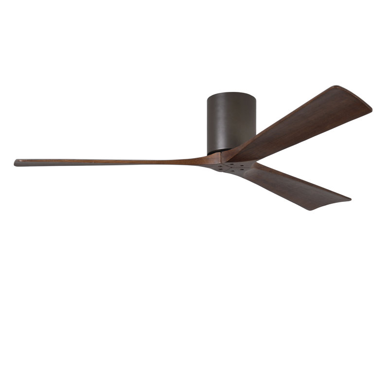 Ventilateur de plafond à 3 pales Olivier, Bronze texturé, Ton noyer, 60"