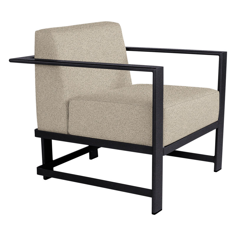 Studio Outdoor Lounge Chair, Graphite, Flagship Stone Sunbrella®