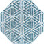 Tapis contemporain Eshin de couleur turquoise-1000966339