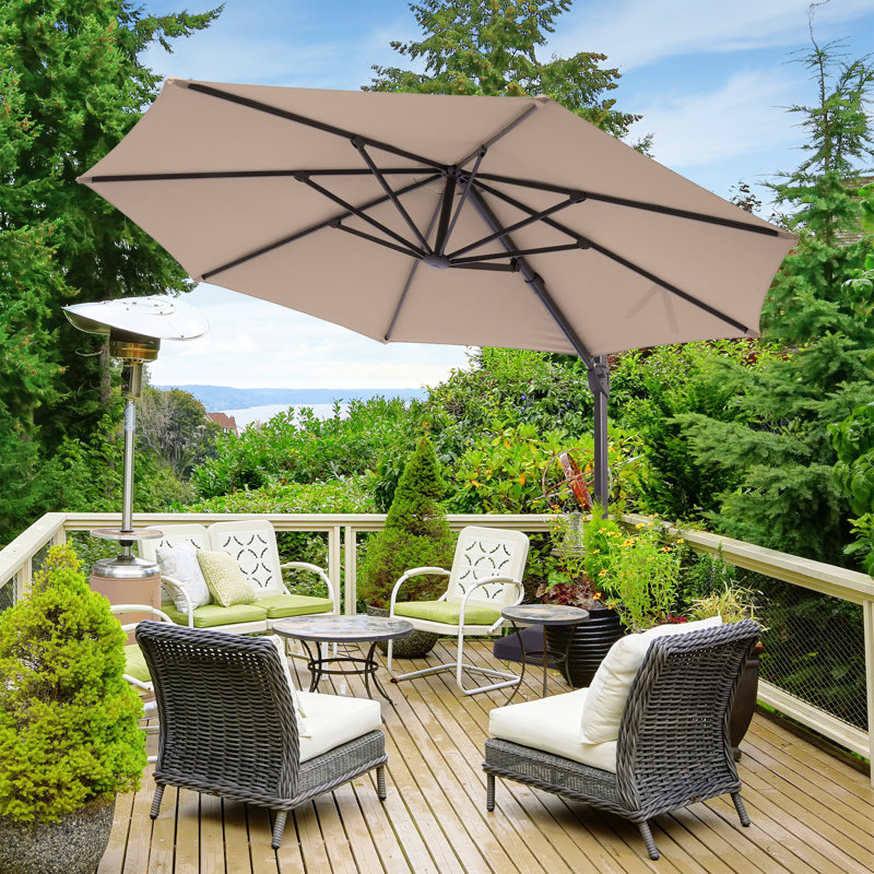 Parasol en porte-à-faux 11 pi Daljeet, Sable