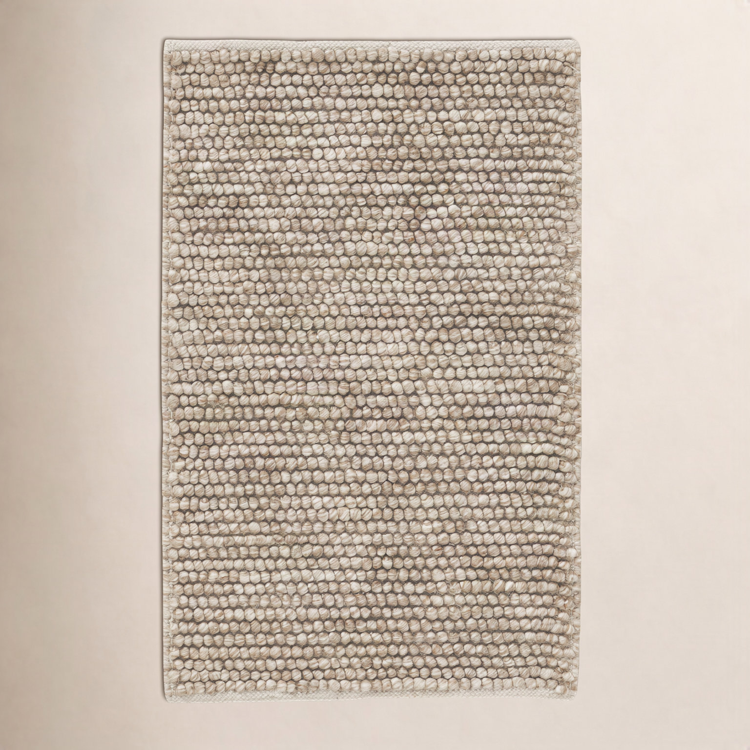 Ackman Flatweave Wool Rug, Rectangle 2' x 3', Brown