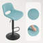 Swivel Upholstered Adjustable Height Bar Stool-1041733077