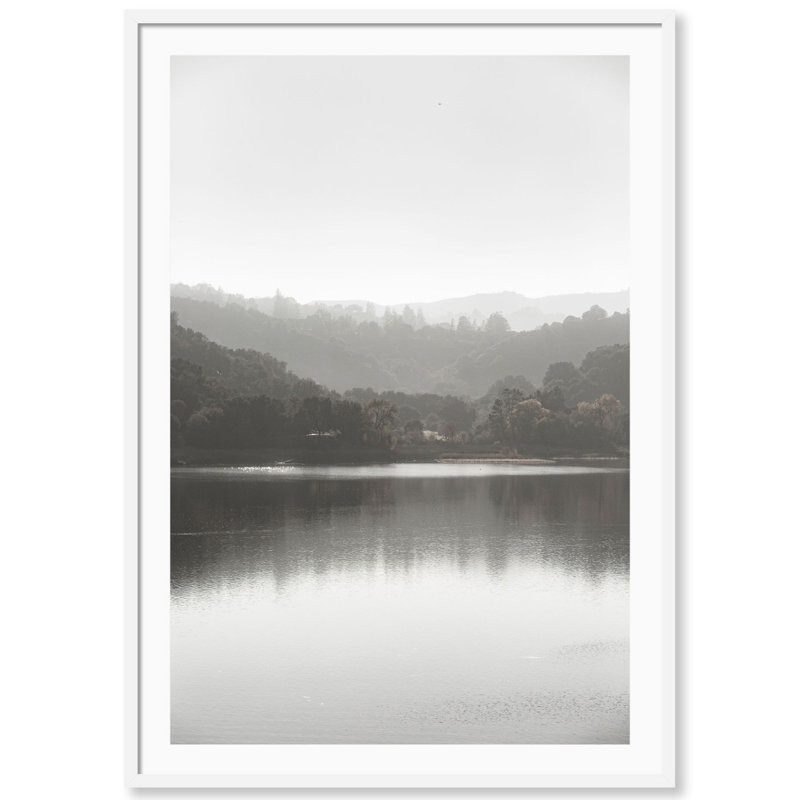 Lake 2 Print by Carly Tabak, White Wood, 31" W x 44" H