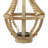 16" H Reclaimed Wood Beaded Candle Lantern