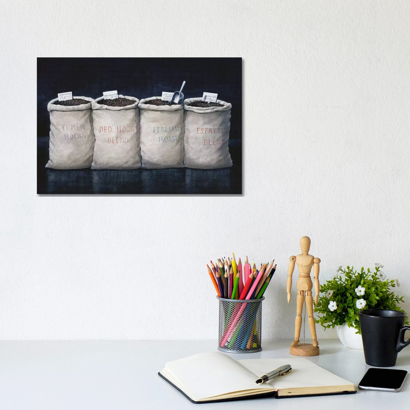 Coffee Sacks 1 Piece Wrapped Canvas Painting, 20.32 cm H x 30.48 cm W
