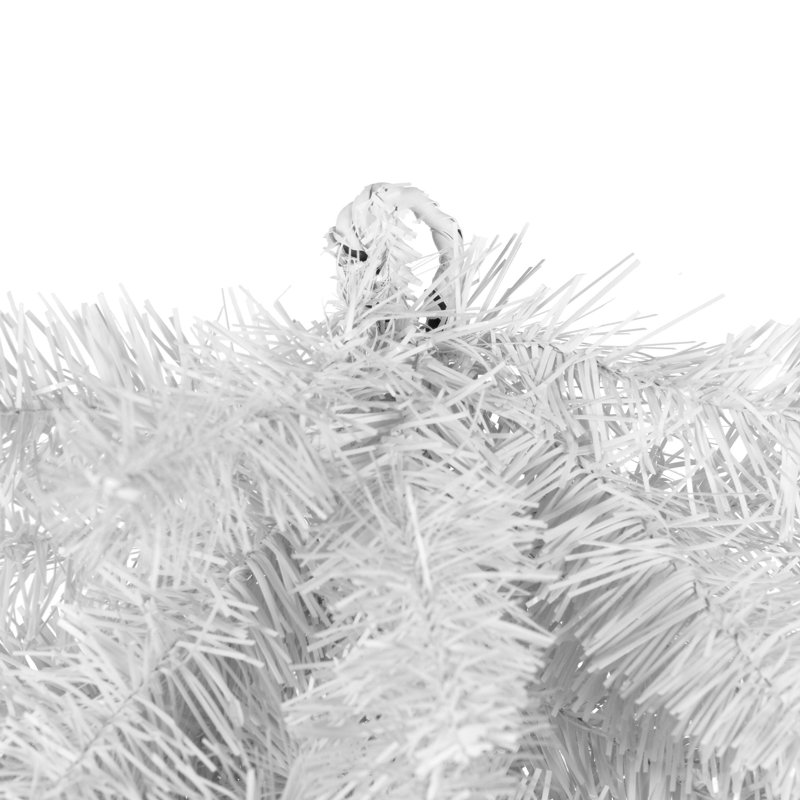 Faux Fir Swag, White
