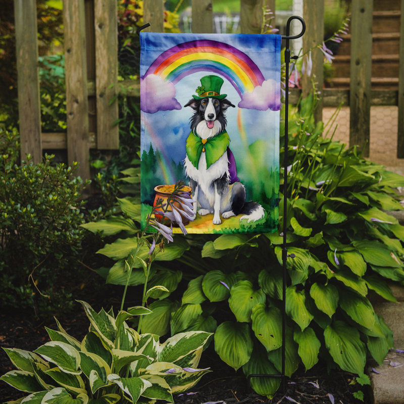 Drapeau de jardin double face en polyester H 15,5 po x l 11,25 po St Patrick's Day