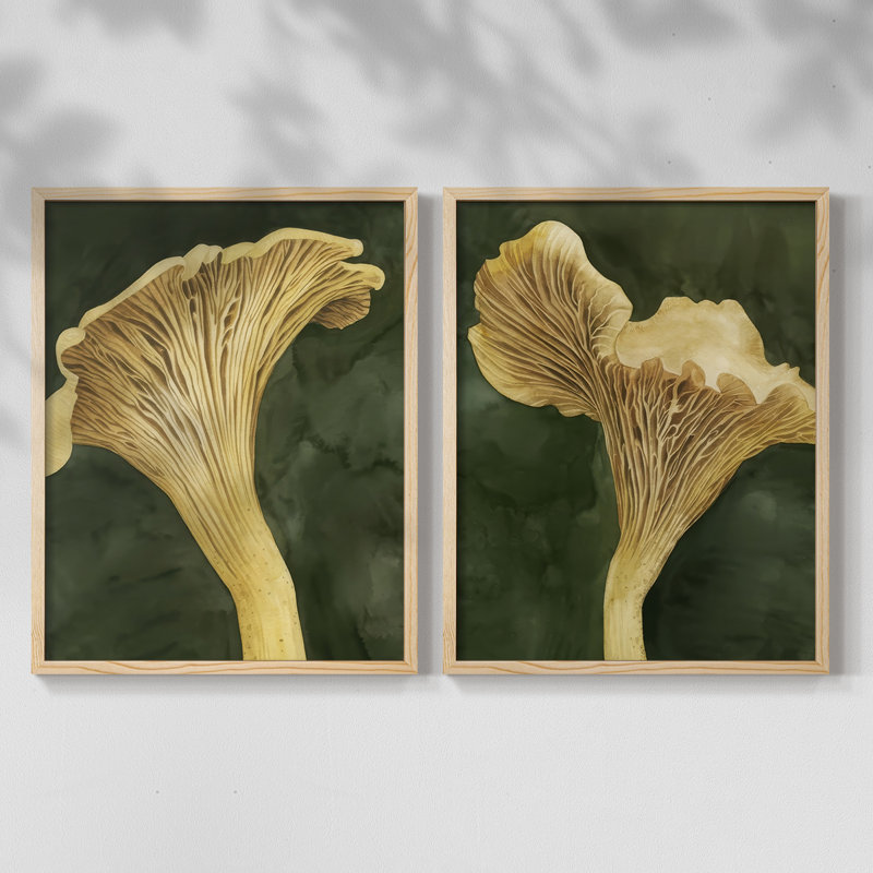 Impression encadrée Chanterella I-Premium - prête à être accrochée - aucun clou requis - aucun clou requis, Bois naturel