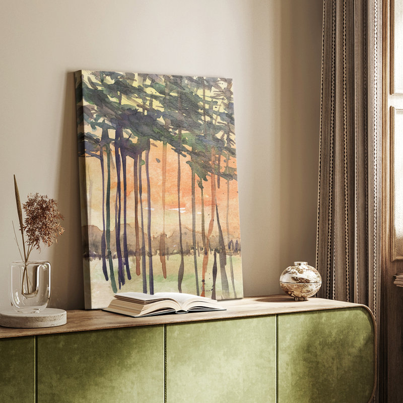 Entre les arbres II - galerie Cavas sur mesure, H 48 po x l 32 po