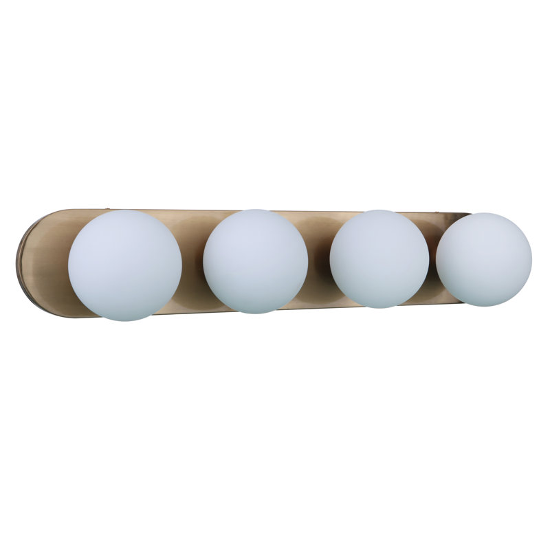 Nevan 4 - Light Bath Bar, Satin Brass