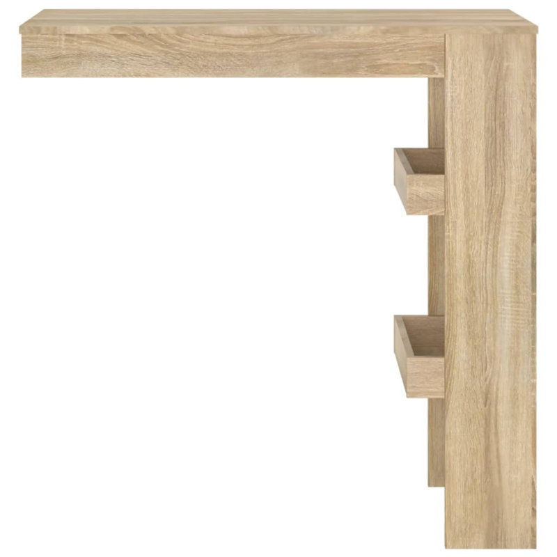 Wall Bar Table Kitchen Bar Dining Table Computer Desk Engineered Wood, Sonoma Oak