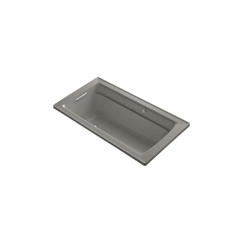 Archer 60" x 32" BubbleMassage Drop-in Bathtub, Cachemire