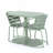 3-Piece Outdoor Bistro Dining Set, 1 Oval Table And 2 Chairs-1008915530
