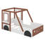 Lit plateforme simple en bois en forme de voiture pour enfants Aimani