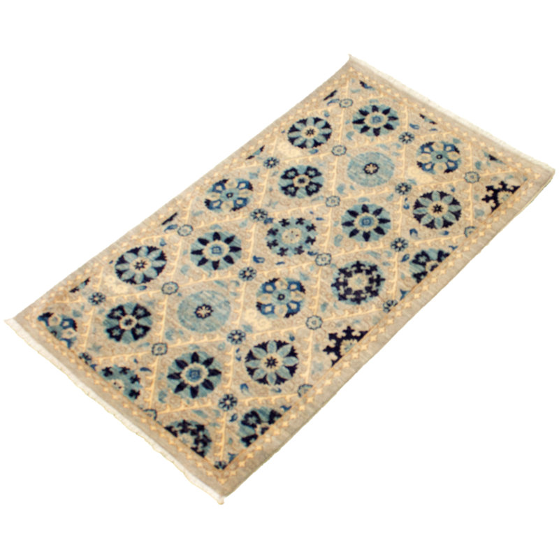 Tapis unique en laine noué à la main 3 pi x 5 pi 3 po New Age Lahore Finest Dedrie