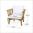 Durable Acacia Wood Patio Club Chair With Waterproof Cushions, Perfect For Outdoor Relaxation And Entertaining