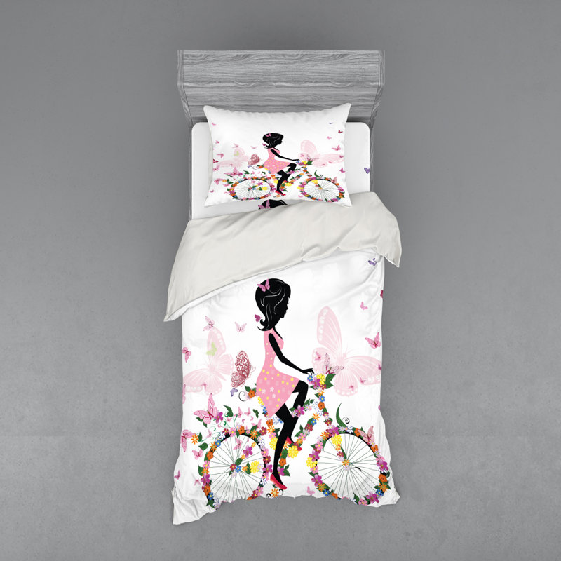 Ensemble de housse de couette bicycle, Housse de couette simple + 6 pièces supplémentai