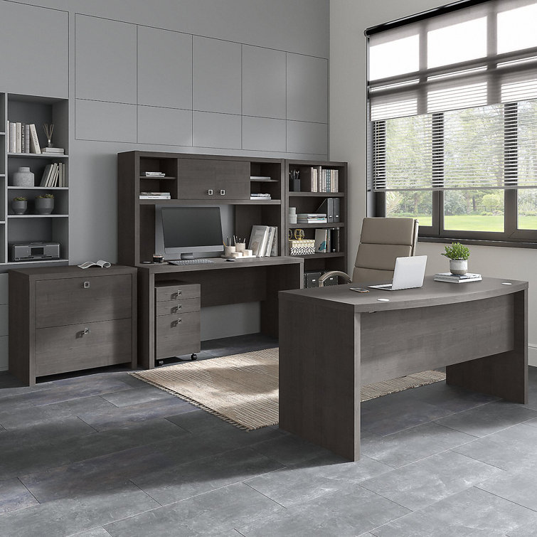 Echo Front 5 Piece Office Set with Hutch