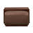 Jarmo Full-Grain Genuine Italian Leather Ottoman With Walnut Table-126057876