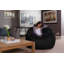 Fauteuil à billes - fauteuil repose-pieds rond rembourré de mousse déchiquetée - Fauteuil à billes rembourré de mousse à mémoire de forme ultra douce avec housse en microsuède - Mobilier et accessoires rembourrés de mousse pour chambre de résid-24080499-86447330