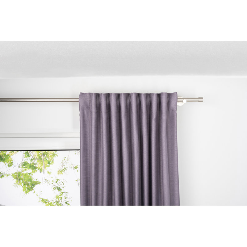 Save Tab Top Semi Sheer Curtain, Blackberry, 300 W x 135 D cm