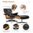 Mid Century Chaise Lounge Chair With Ottoman, Top Grain Leather, Modern Office Chair Classic Design, Heavy Duty Base Support For Living Room Study Lounge Office-154418615