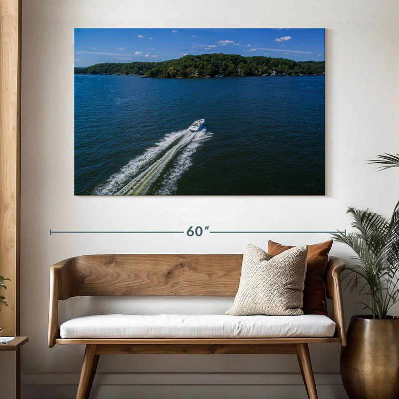 Balade en bateau sur le lac Ozarks, H 34 po x l 51 po
