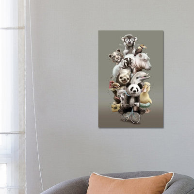 Zoo 1 Piece Wrapped Canvas Wall Art