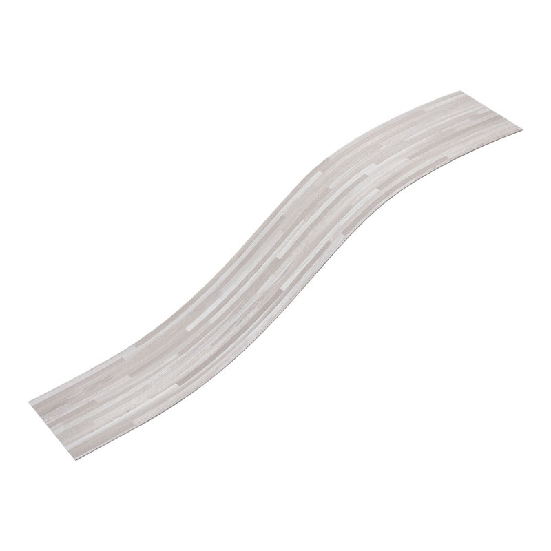 15.2 x 91.5cm 36Pcs Self Adhesive PVC Flooring, Grey