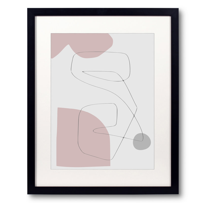 Minimal Concept 3 Print by Angel Estevez, Black Framed Paper, 31.25" H x 25.25" W