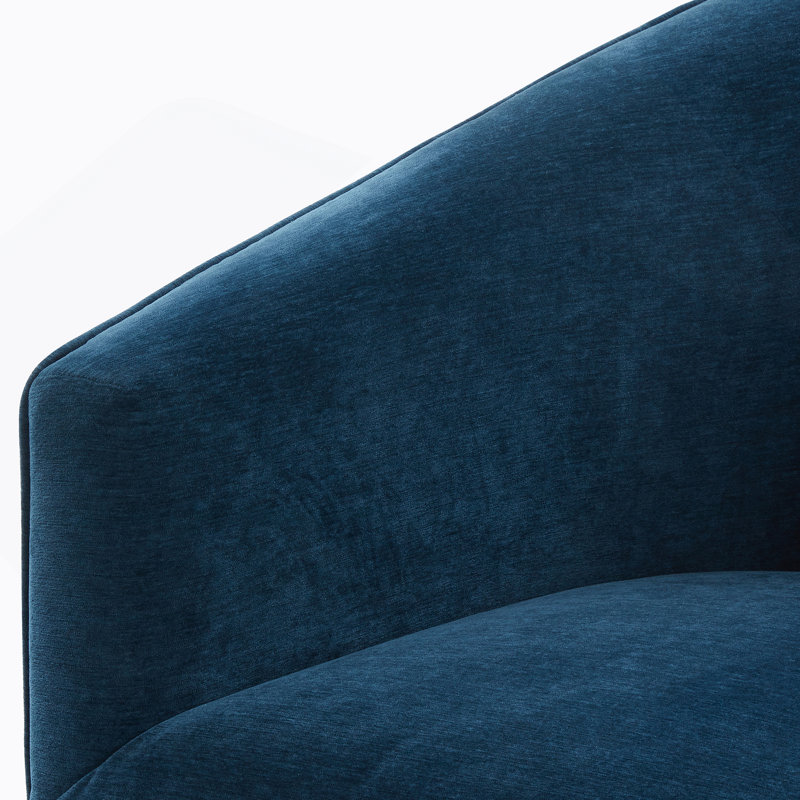 Chaise pivotante à jupe Elm Baltic, Bleu
