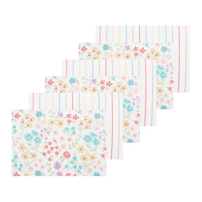 Bunnies & Blooms Placemat Set of 6