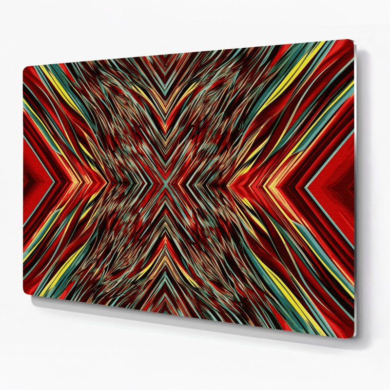Op Art 32 Brown Metal Wall Art, 11" H x 14" W