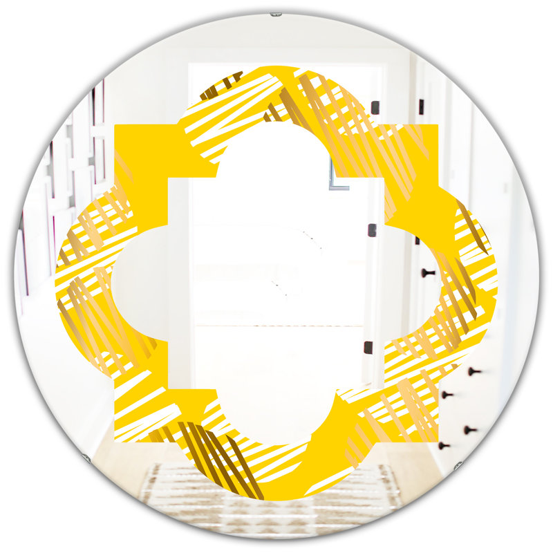 Miroir mural Quatrefoil, H 31,5 po x l po